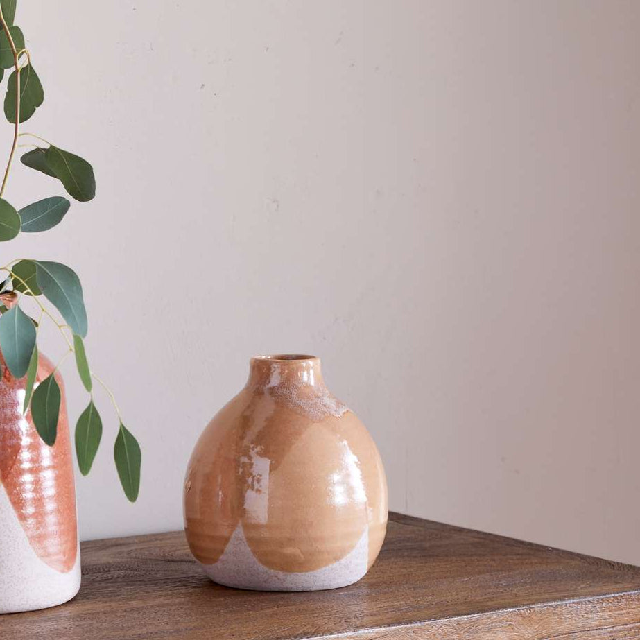 Nkuku Lucia Terracotta Mix Ceramic Vase - LV3602 - Uneeka