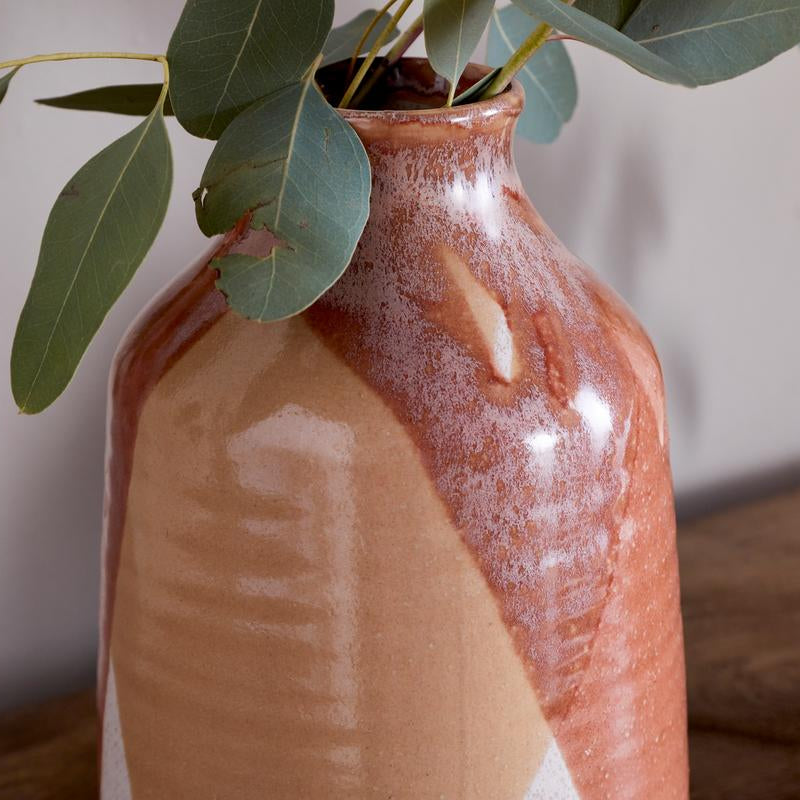 Nkuku Lucia Terracotta Mix Ceramic Vase - LV3601 - Uneeka