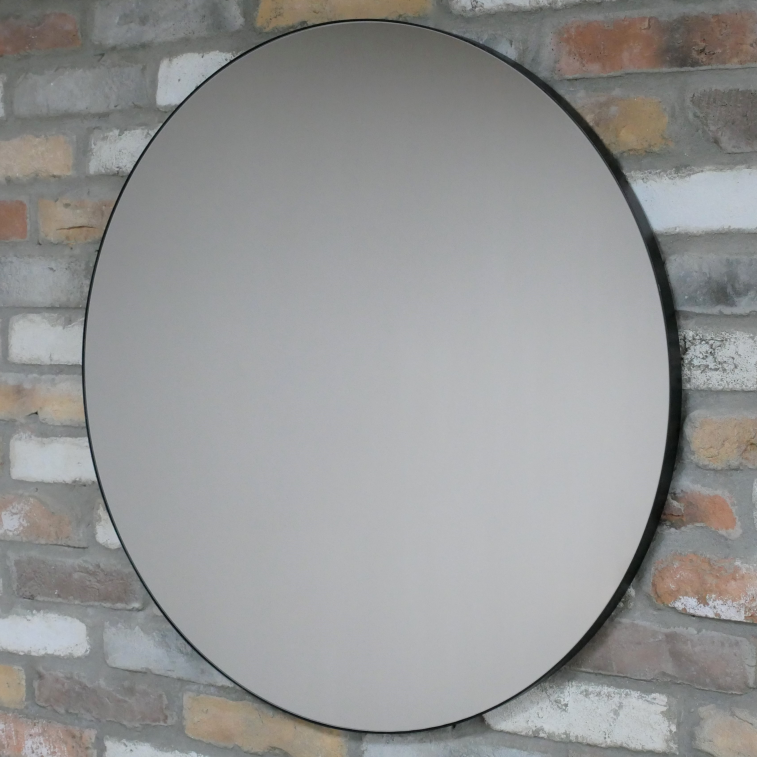 Large Round Frameless Mirror 