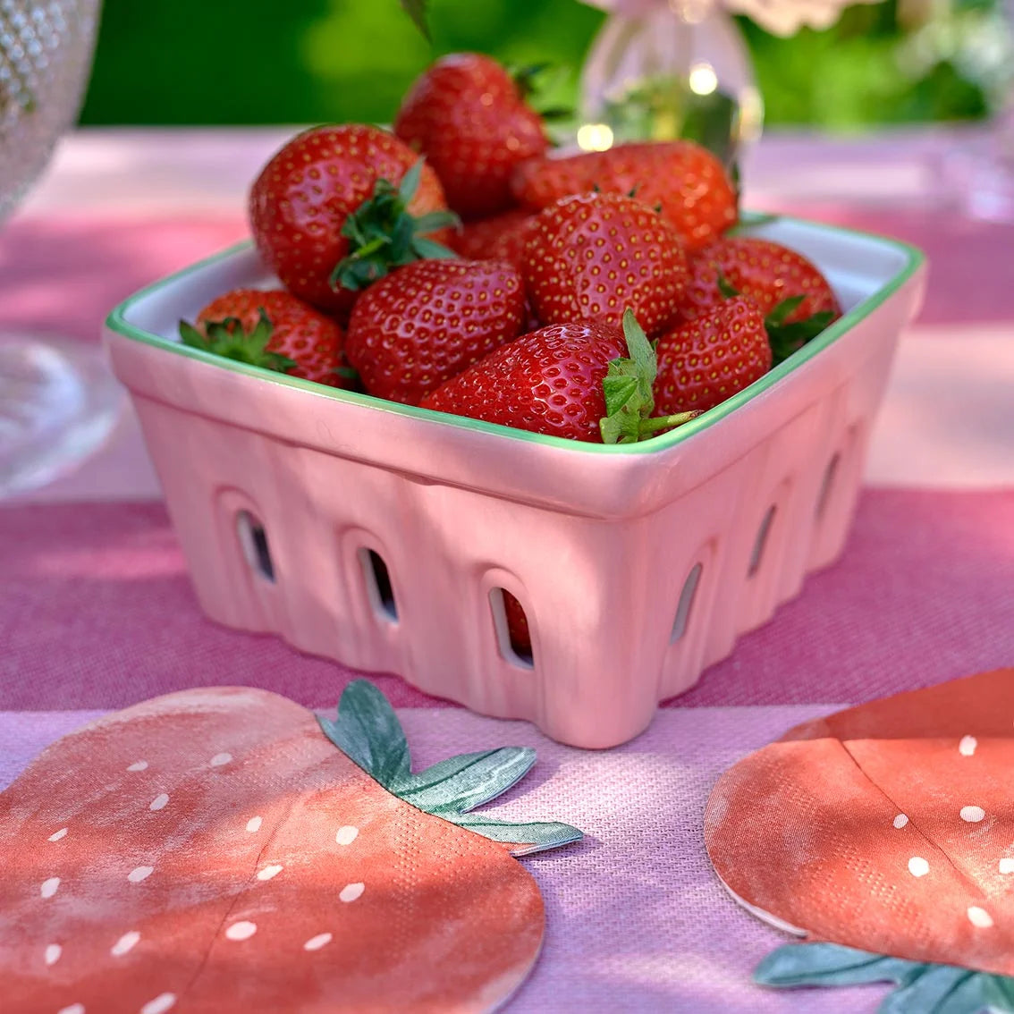 Large Strawberry Ceramic Punnet - BON-PUN-CER-STRAWB - Uneeka