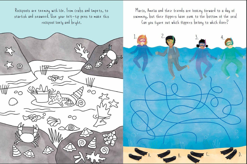 Lets Explore: Ocean Kids Activity Book
