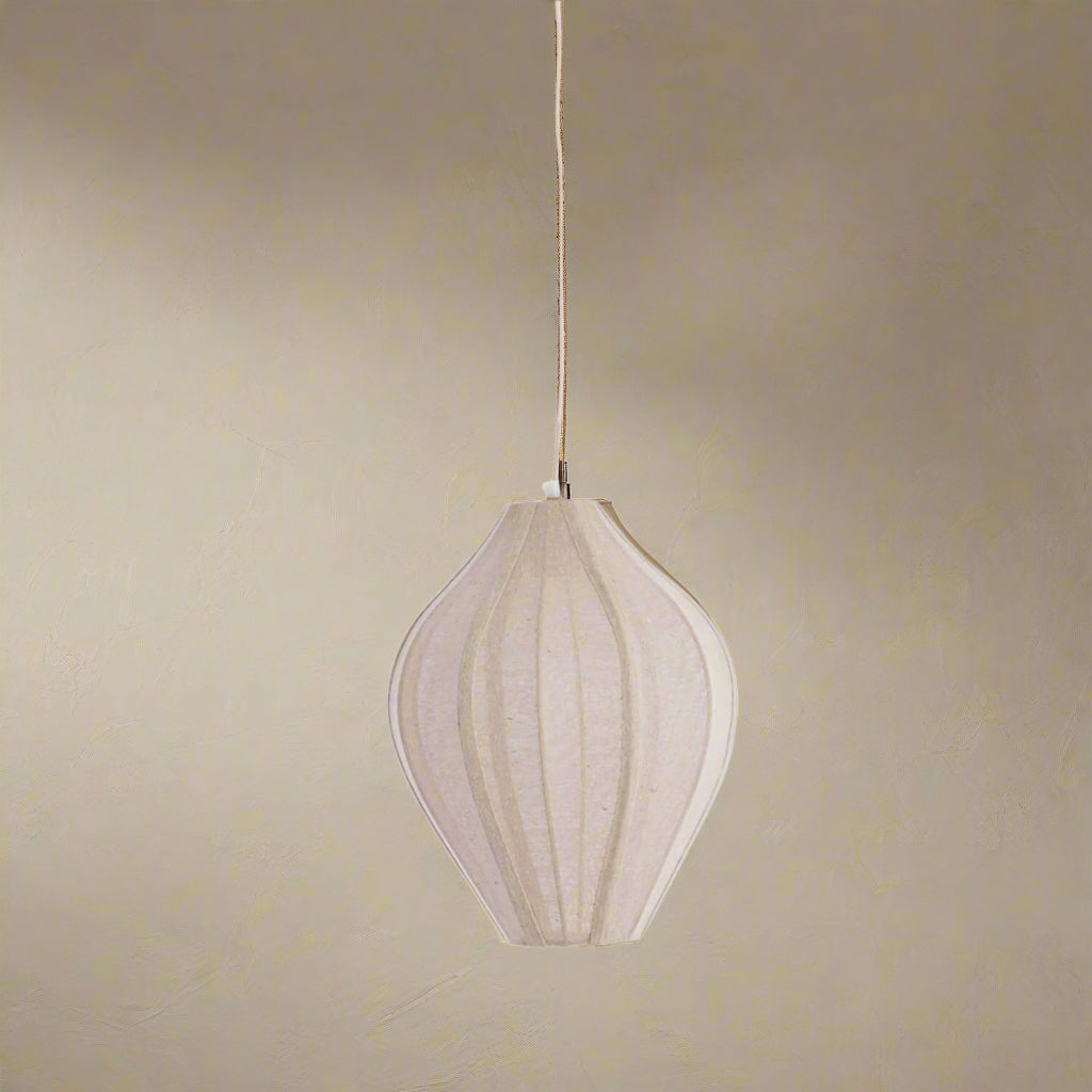 Light Natural Jute Gourd Pendant - Uneeka Lighting