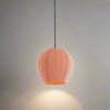 Light Pink Bouclé Textured Bell Pendant - Uneeka Lighting