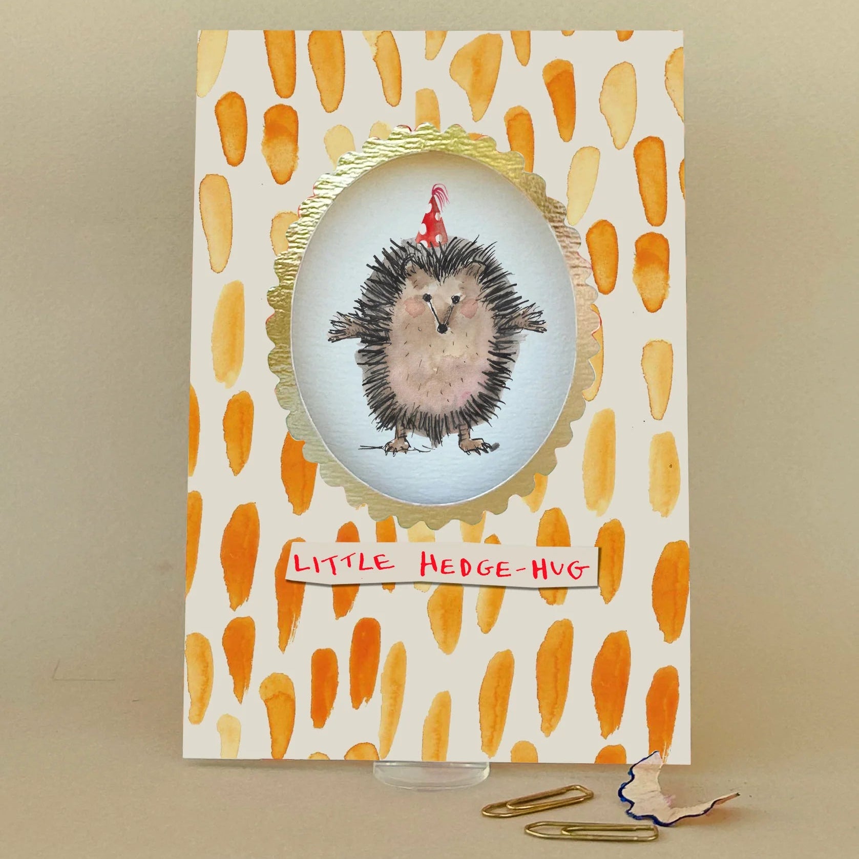 Little Hedge-hug Greetings Card- Uneeka