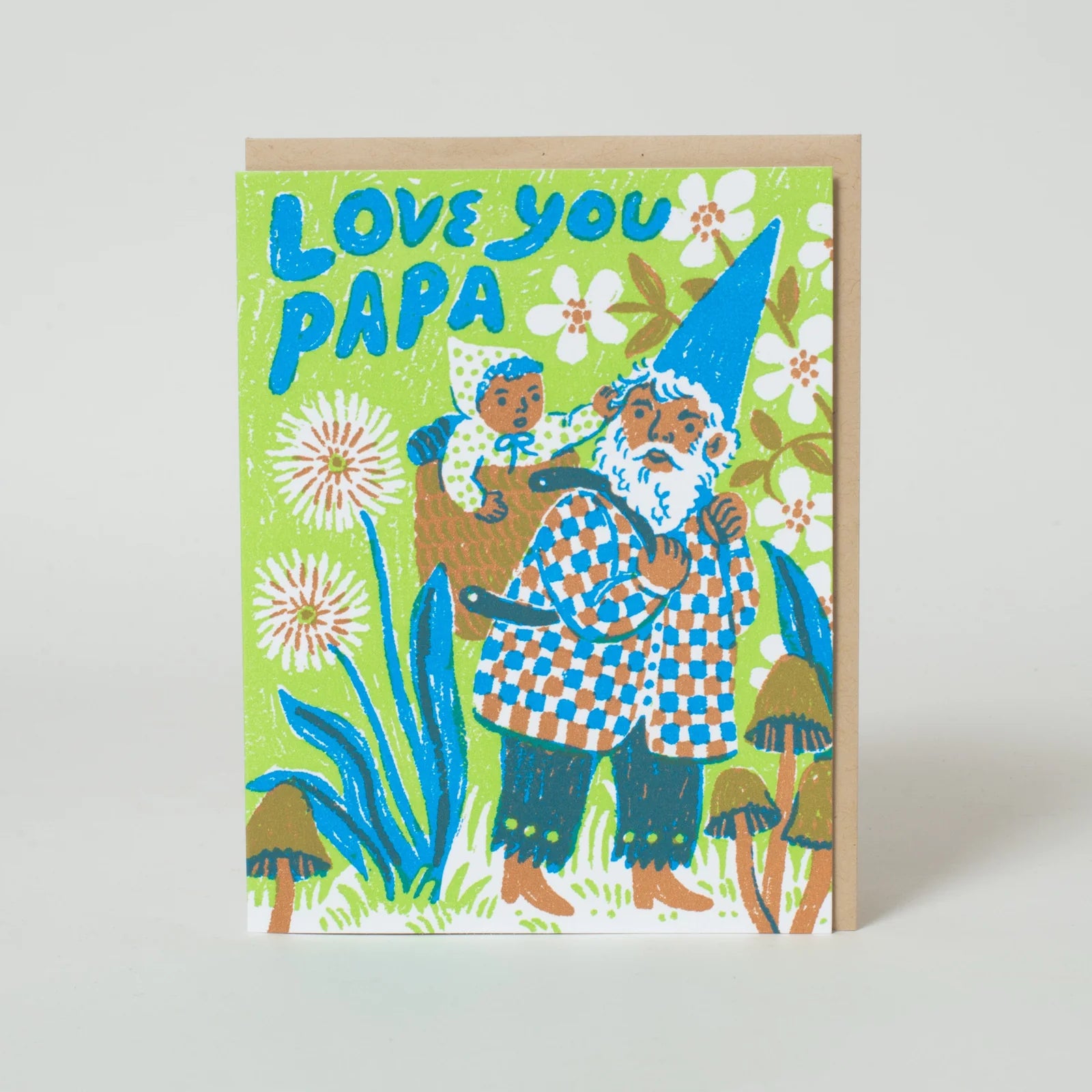 Love You Papa Greetings Card - Uneeka