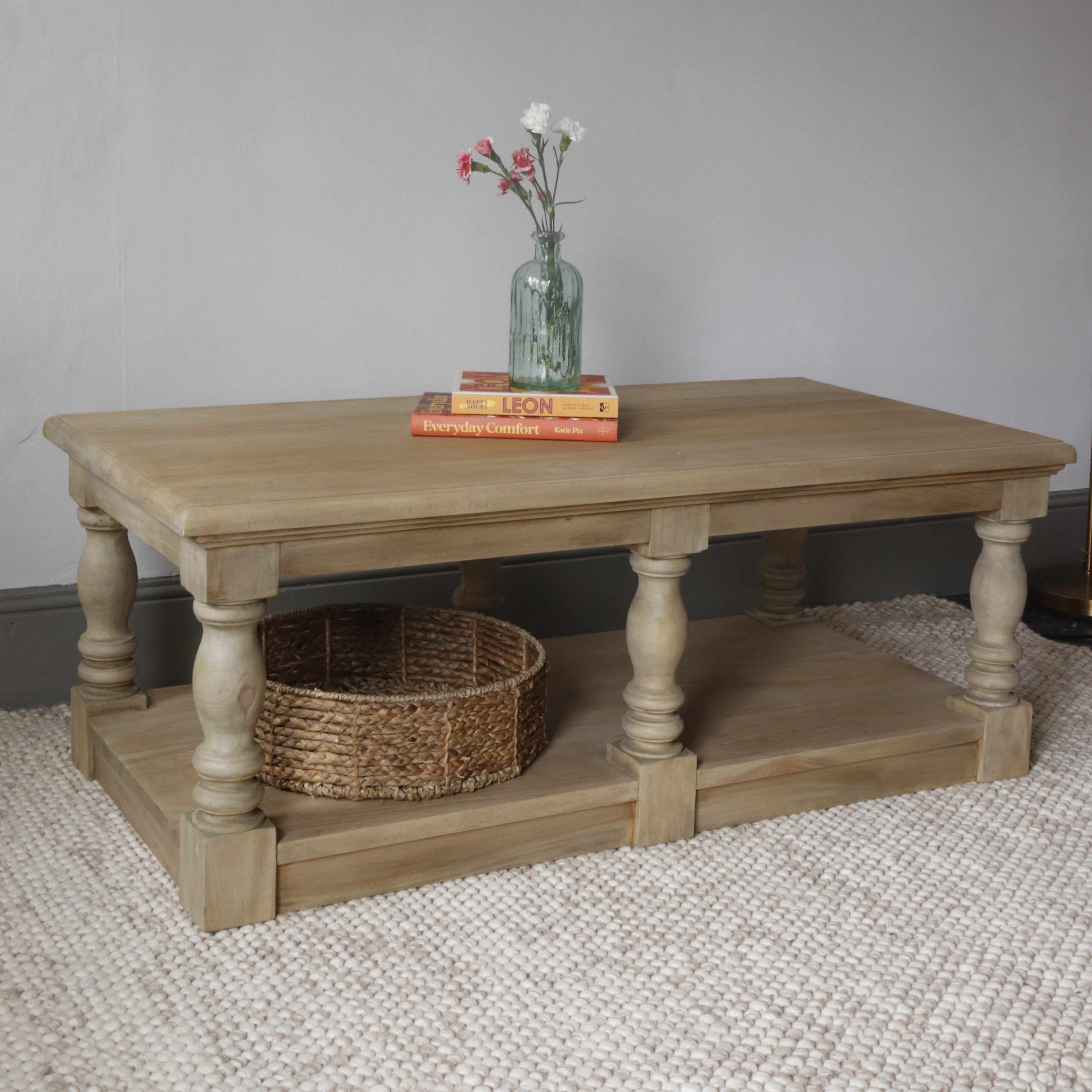 Vintage Coffee Table With Shelf - VIN170 - Uneeka