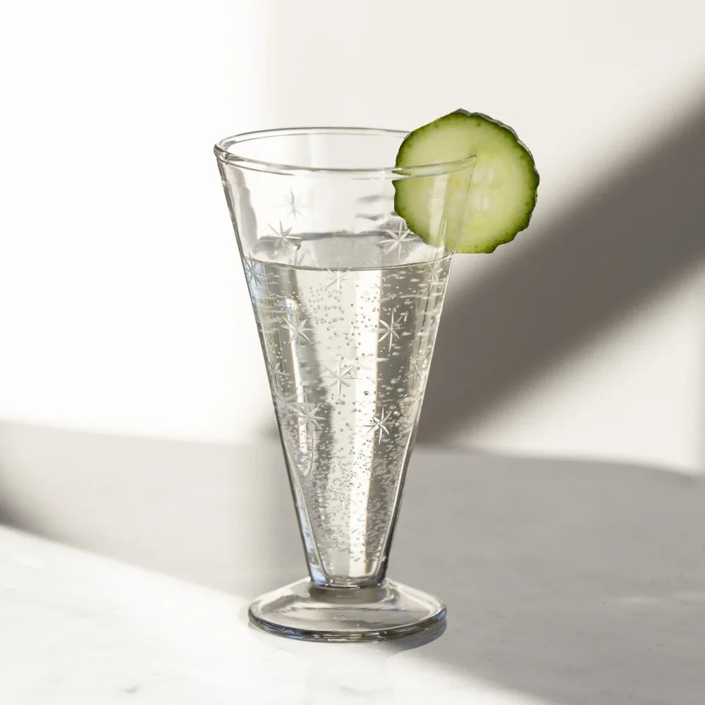 Etched Stars Prosecco Glass - MK8217 - Uneeka