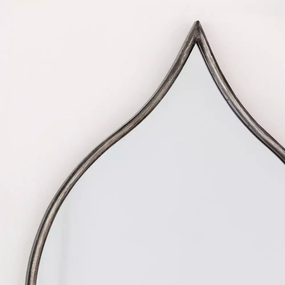 Teardrop Antique Silver Mirror - MQ25203 - Uneeka