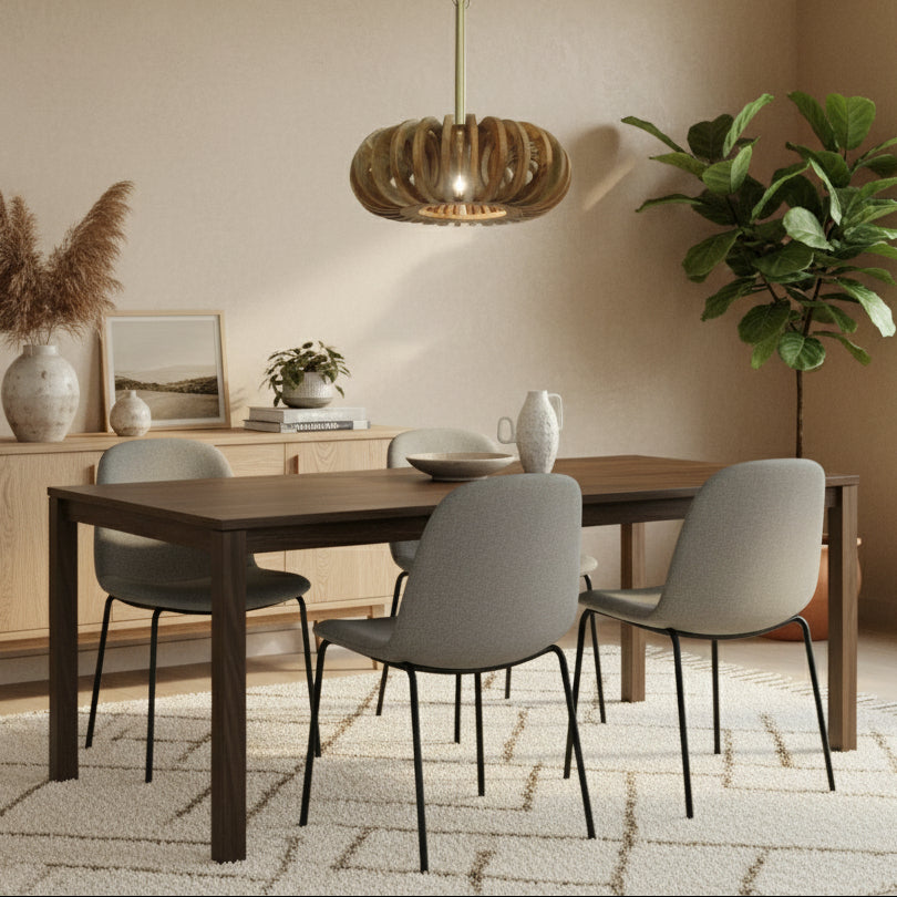 Mango Wood Ring Saucer Pendant -  2814A - Uneeka