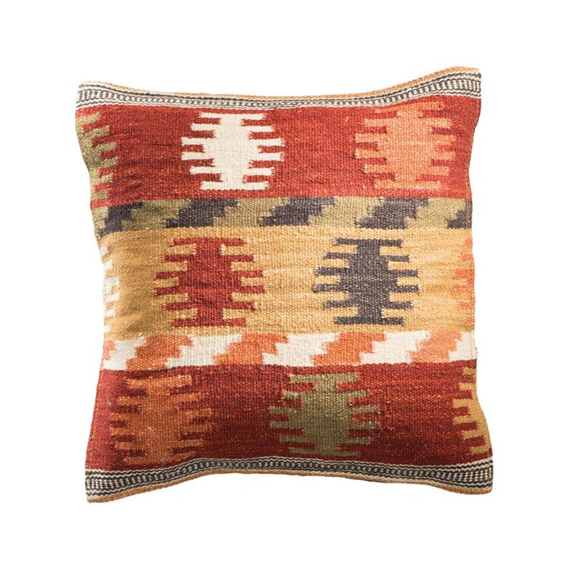 Maniyar Kilim Aztec Cushion