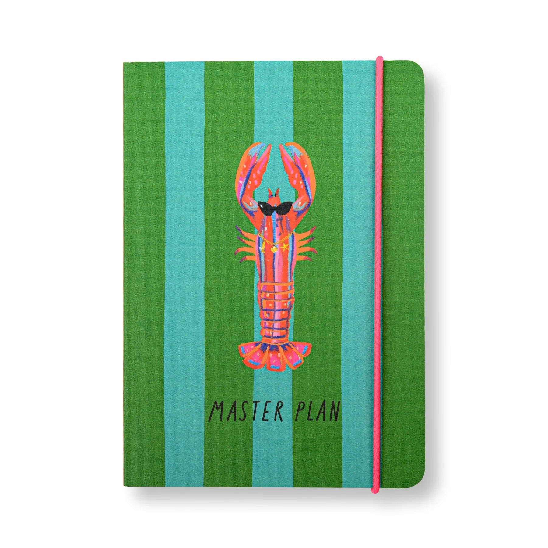 Master Plan Lobster Stripe Notebook - HJX029EU - Uneeka