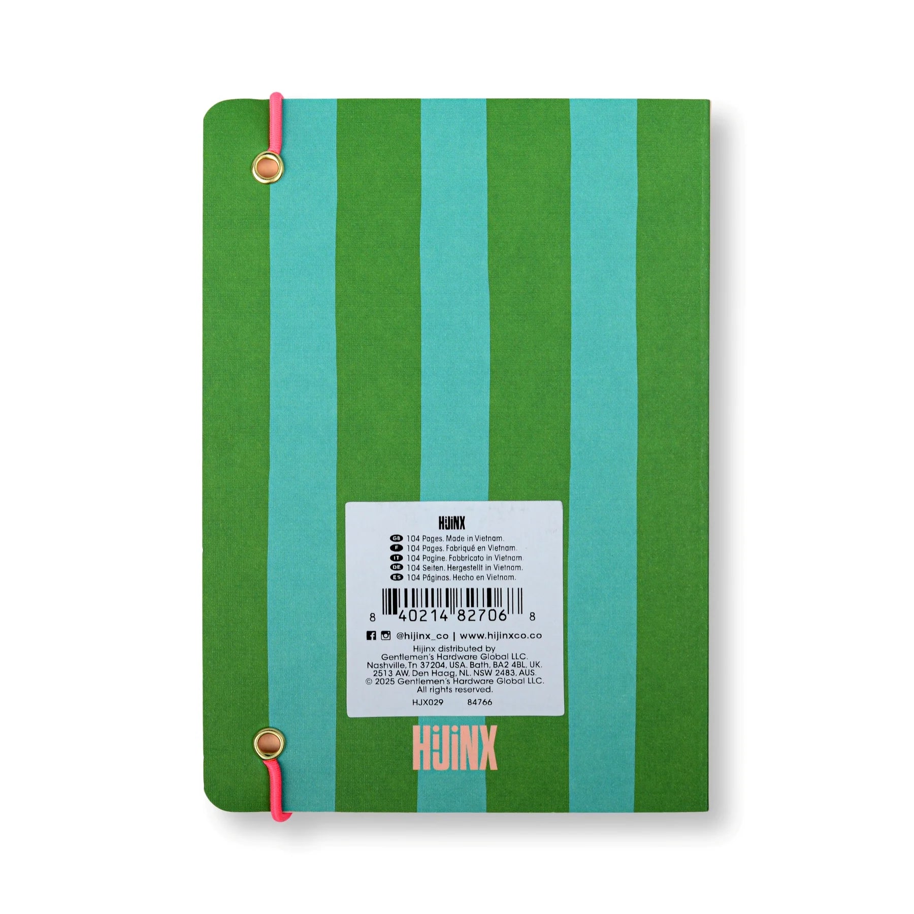 Master Plan Lobster Stripe Notebook - HJX029EU - Uneeka
