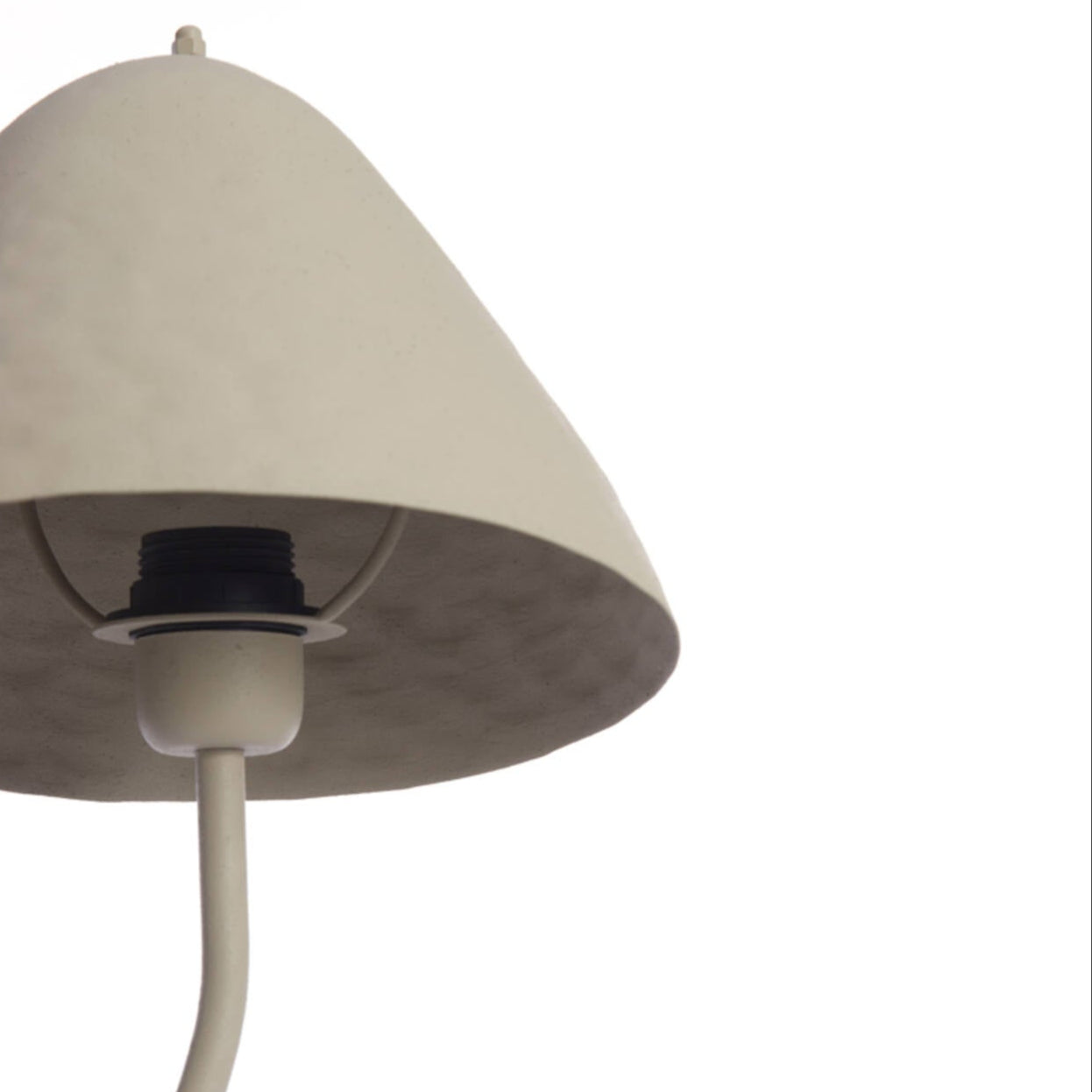 Matt Neutral Cone Table Lamp - Light Grey - 1884427 - Uneeka