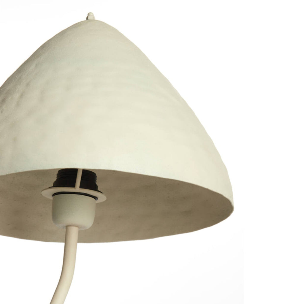 Matt Neutral Cream Cone Table Lamp - 1884443 - Lighting at Uneeka