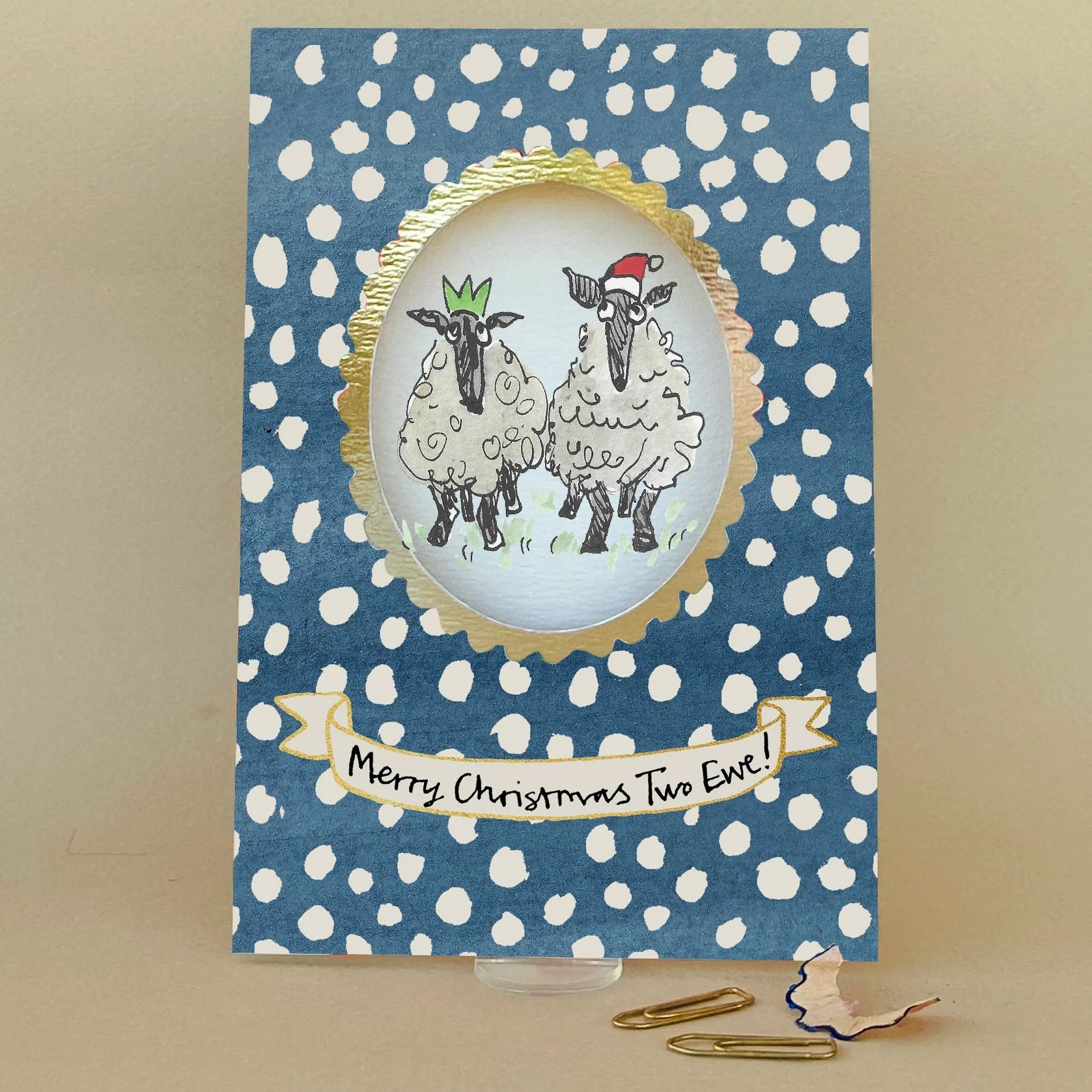 Merry Christmas Two Ewe Festive Card
