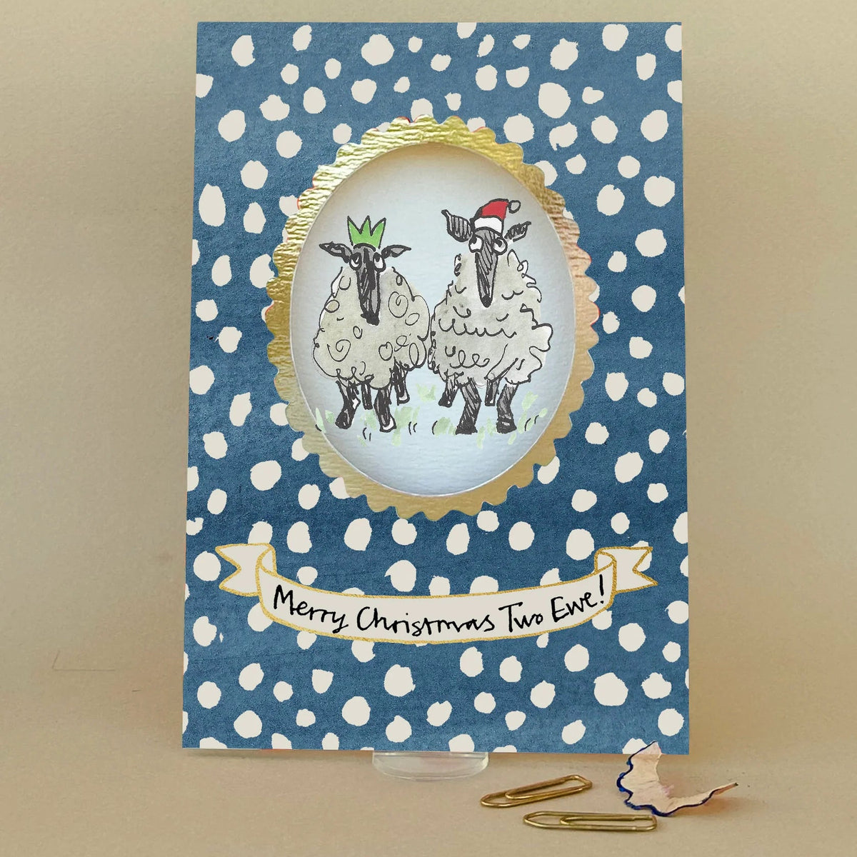 Merry Christmas Two Ewe Festive Card