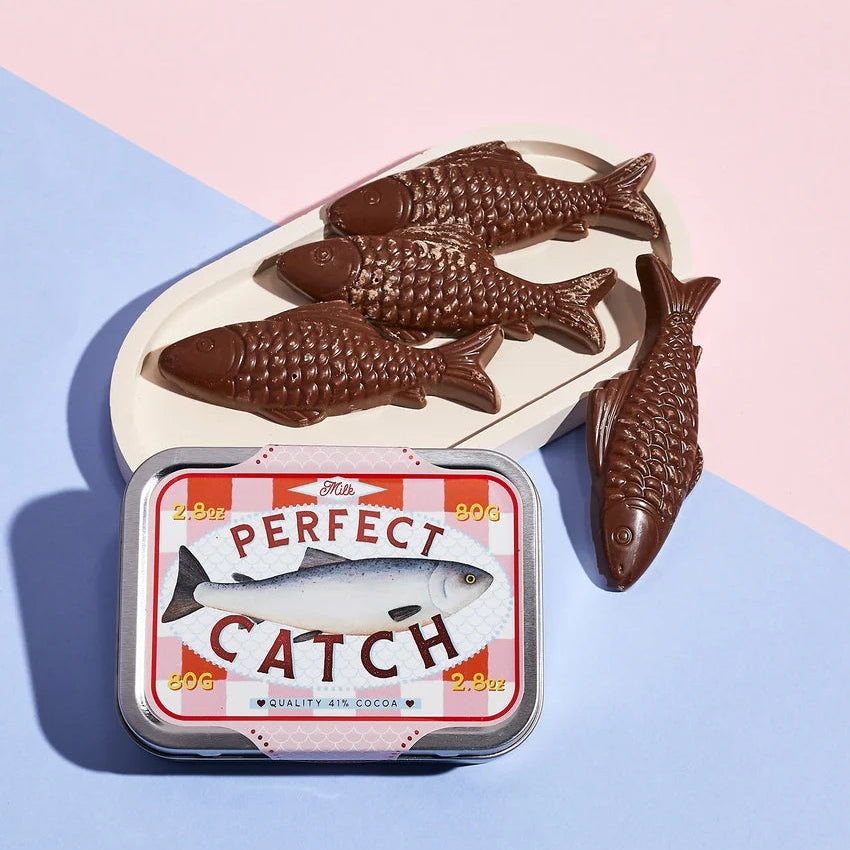 Milk Chocolate Sardines Pink Gift Tin - Uneeka