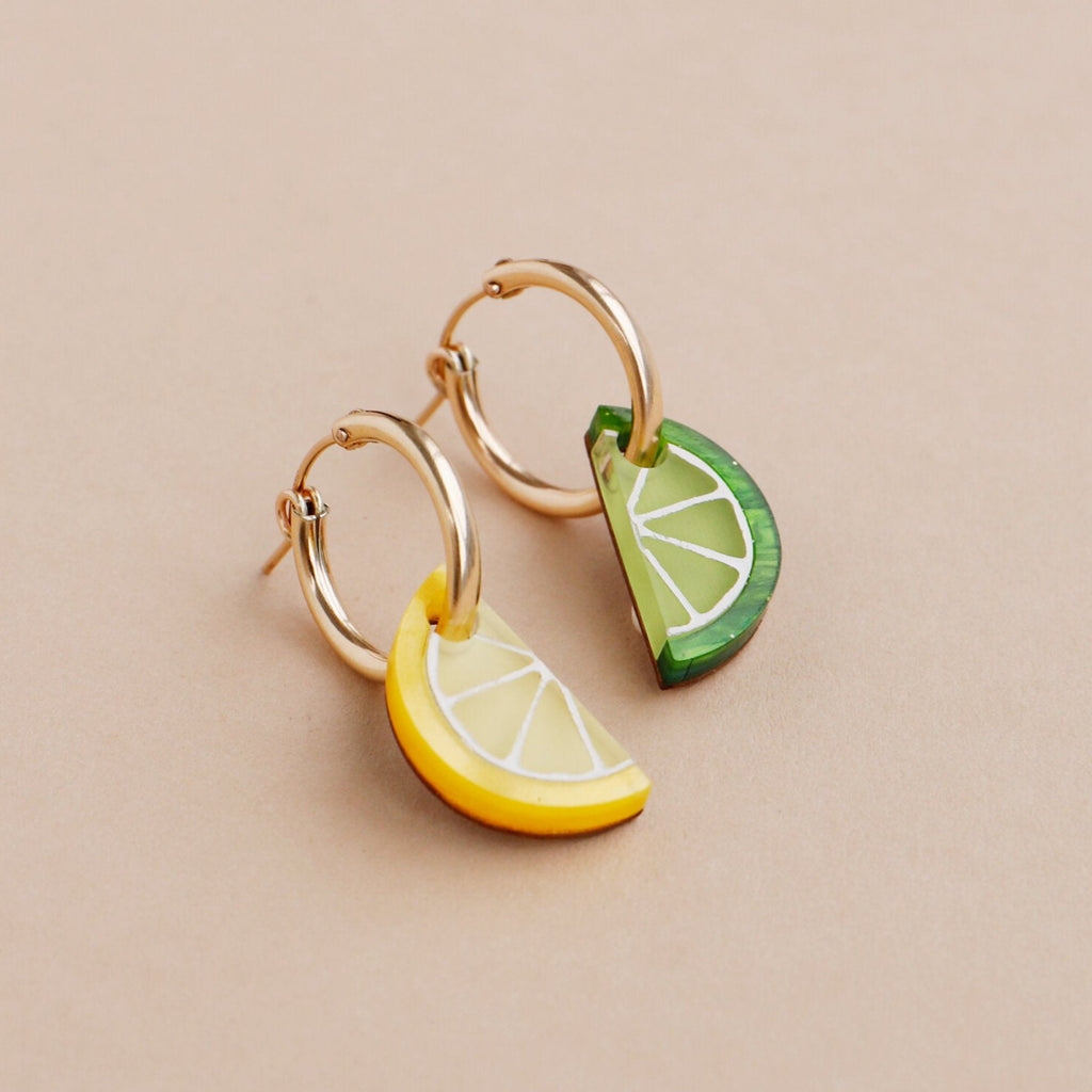 Mini Lemon & Lime Slice Hoops