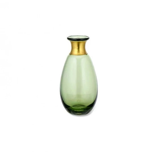 Miza Mini Green Glass Vase large sold individually nkuku