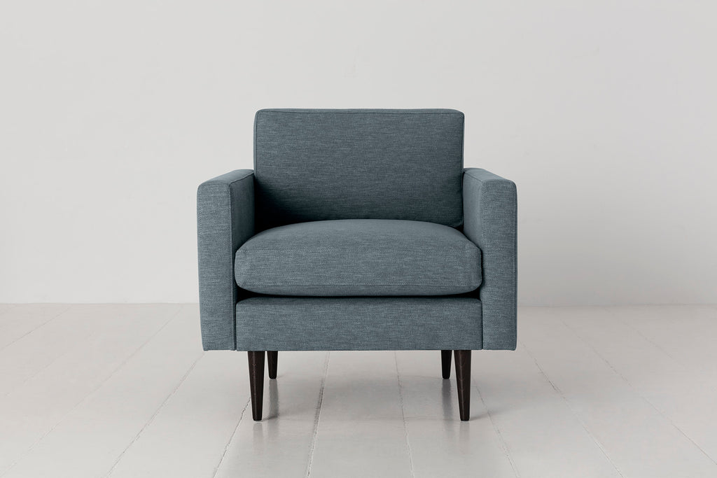 Swyft Model 01 Armchair - Made To Order Marine Linen