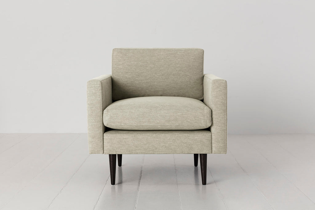 Swyft Model 01 Armchair - Made To Order Pebble Linen