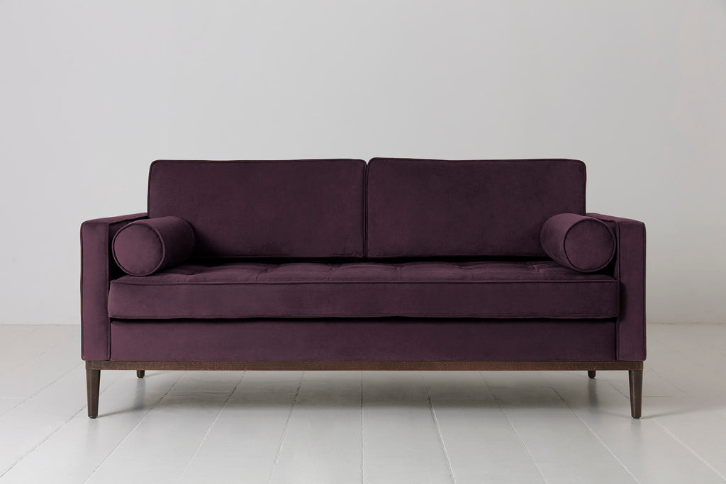 Swyft Model 02 2 Seater Sofa - Made To Order Grape Velvet