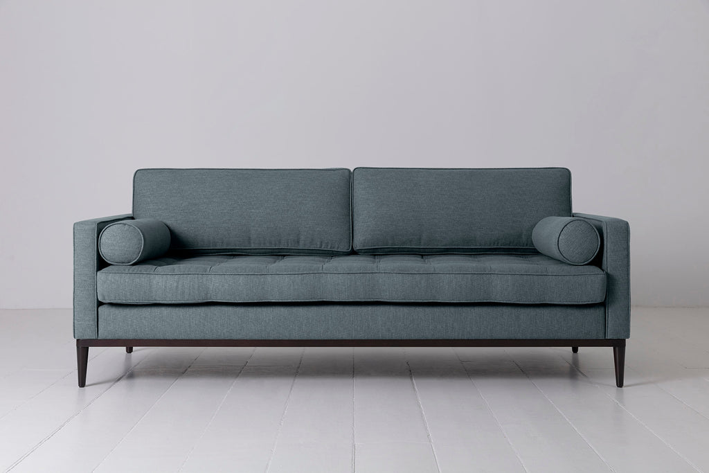 Swyft Model 02 3 Seater Sofa - Made To Order Marine Linen