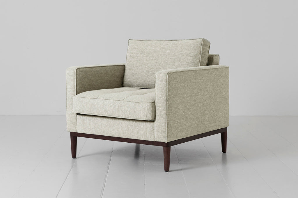 Swyft Model 07 Armchair - Made To Order Pebble Linen