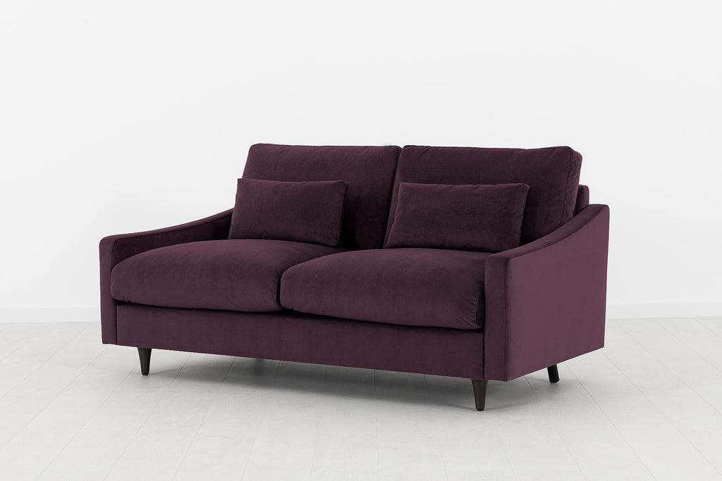 Swyft Model 07 2 Seater Sofa - Made To Order Grape Velvet