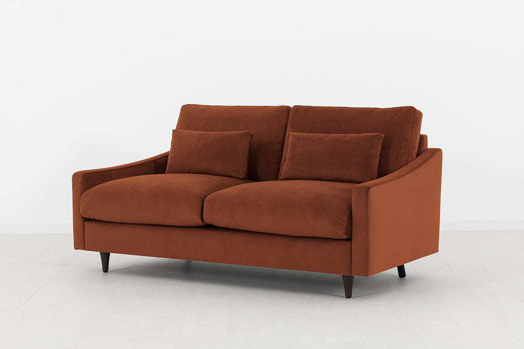 Swyft Model 07 2 Seater Sofa - Made To Order Umber Velvet