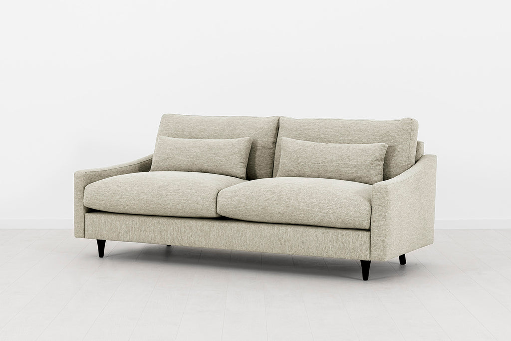 Swyft Model 07 3 Seater Sofa - Made To Order Pebble Linen