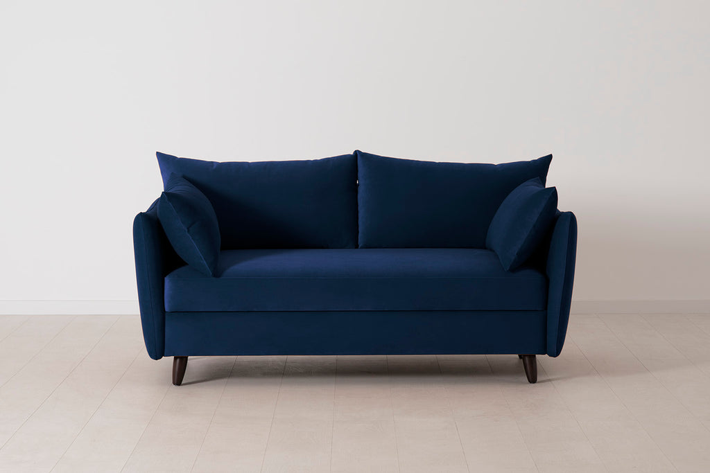 Swyft Model 08 2.5 Seater Sofa Bed - Made To Order Indigo Eco Velvet