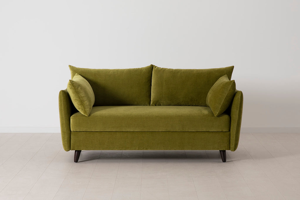 Swyft Model 08 2.5 Seater Sofa Bed - Made To Order Moss Royal Velvet
