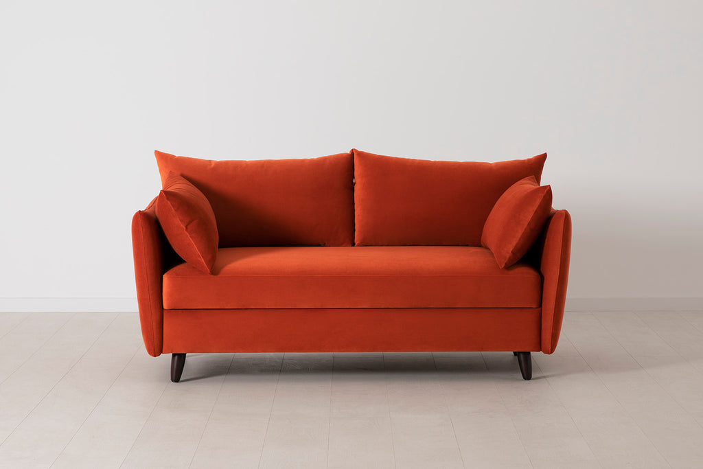 Swyft Model 08 2.5 Seater Sofa Bed - Made To Order Paprika Eco Velvet