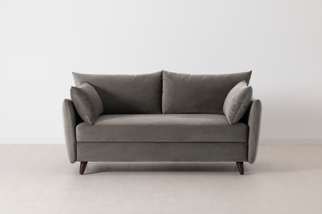 Swyft Model 08 2.5 Seater Sofa Bed - Made To Order Elephant Velvet