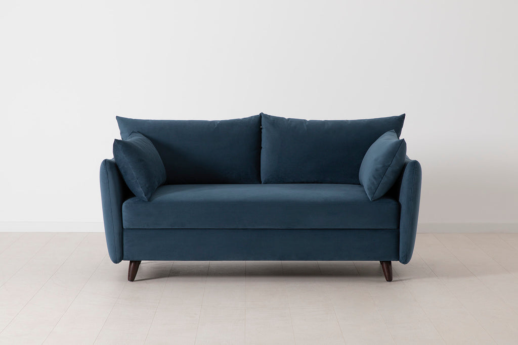 Swyft Model 08. 2.5 Seater Sofa Bed - Core Fabrics Teal Velvet