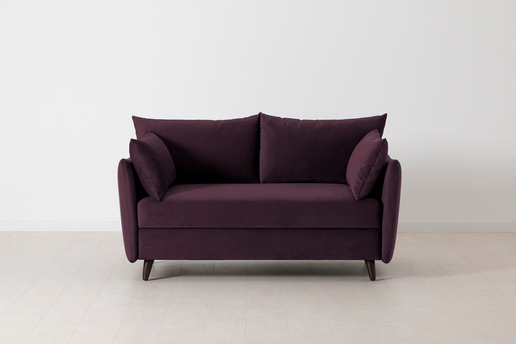 Swyft Model 08 2 Seater Sofa Bed - Made To Order Grape Velvet