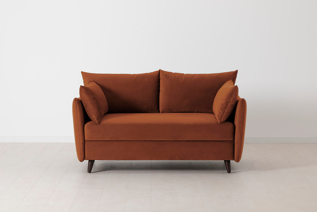Swyft Model 08 2 Seater Sofa Bed - Made To Order Umber Velvet