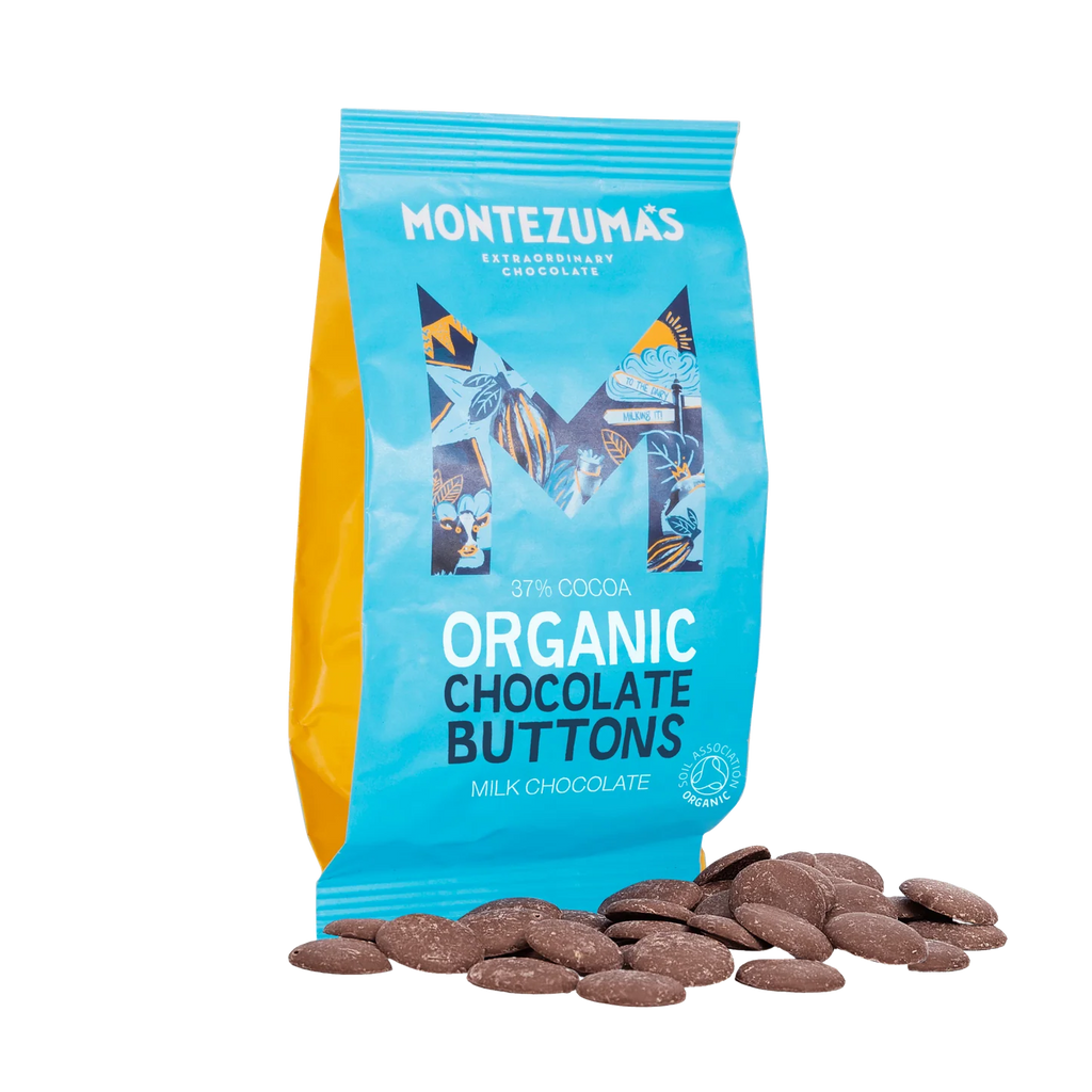 Montezuma's Organic Milk Chocolate Giant Buttons - Uneeka Ethical Chocolate