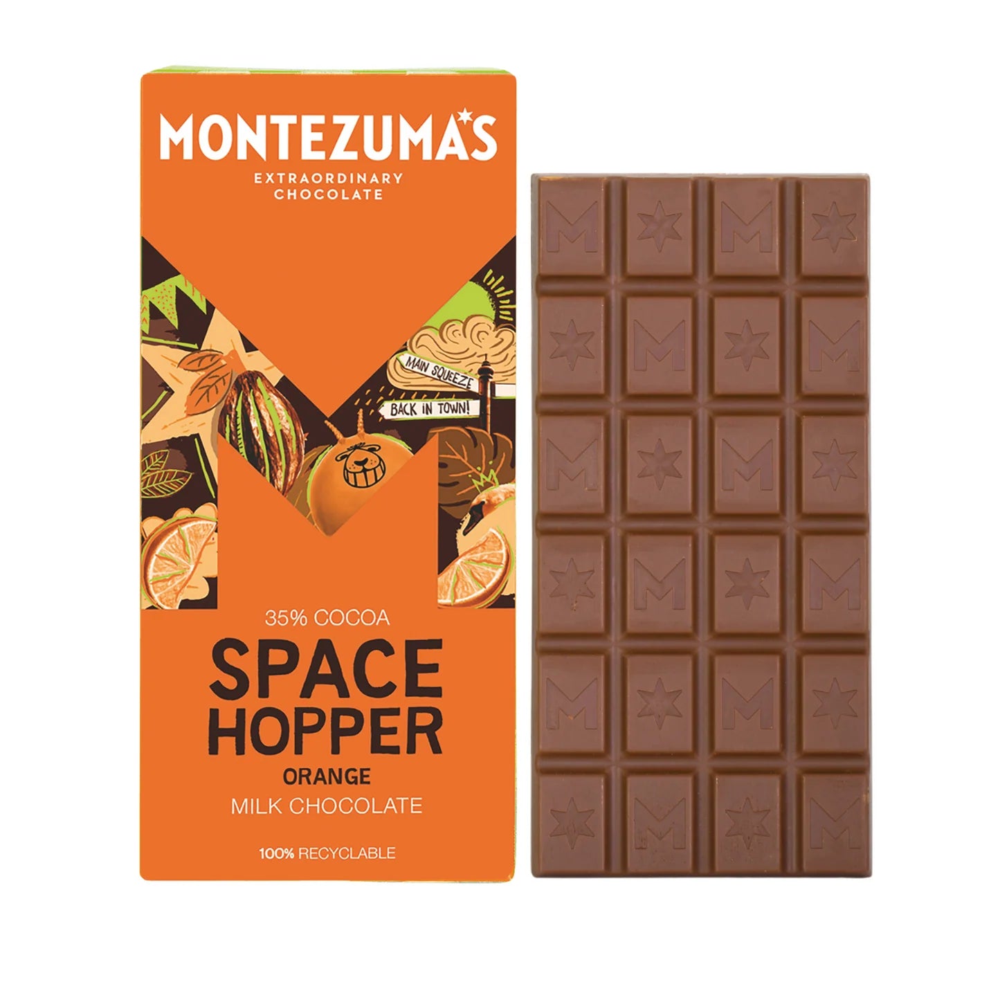 Montezuma's Space Hopper Milk Chocolate with Orange - MZ2022 - Uneeka