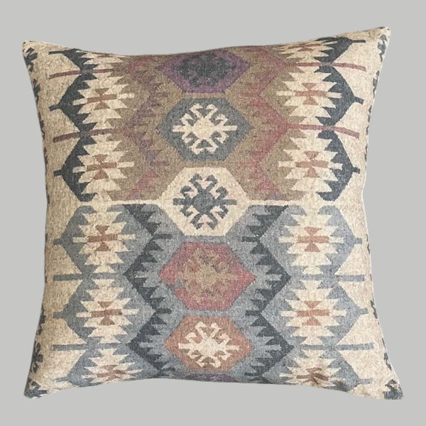 Multi Colour Geometric Cushion - Uneeka