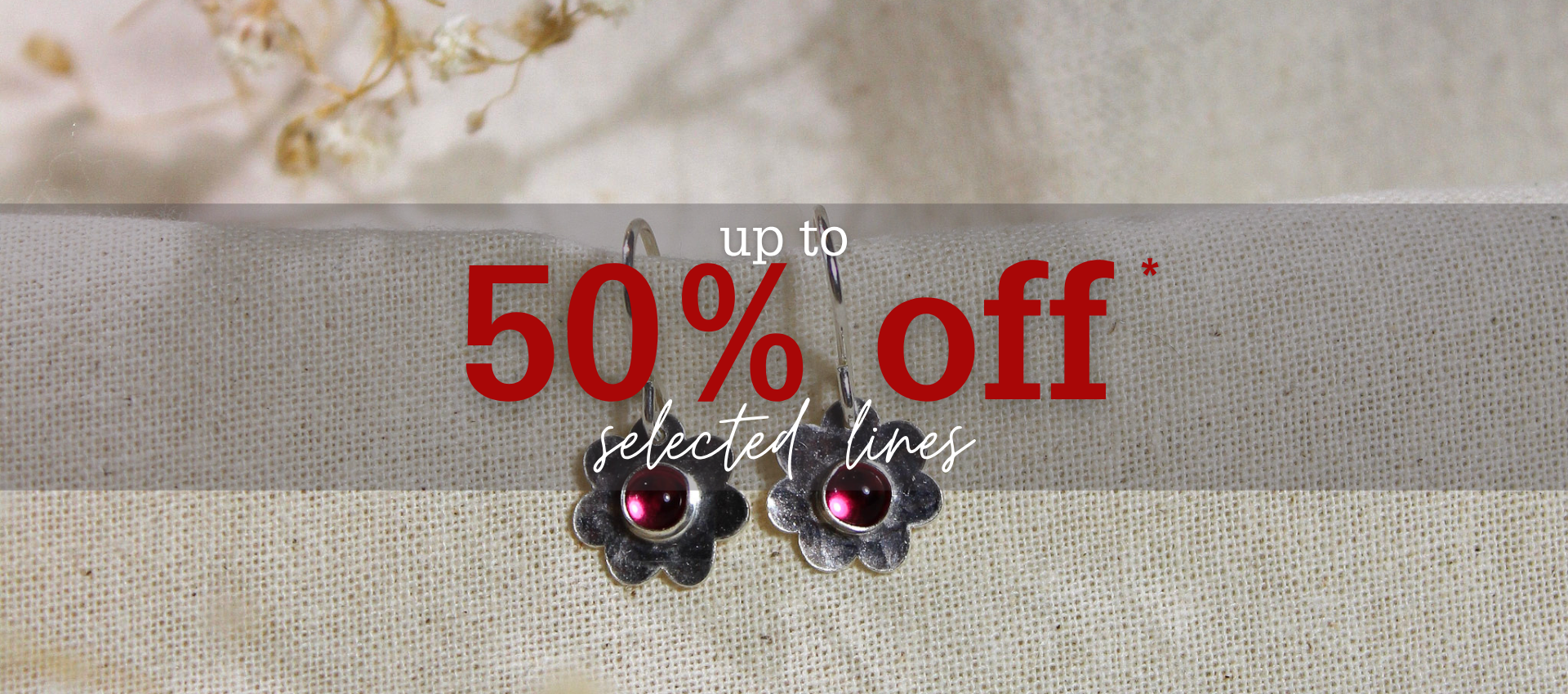 50% off selected lines