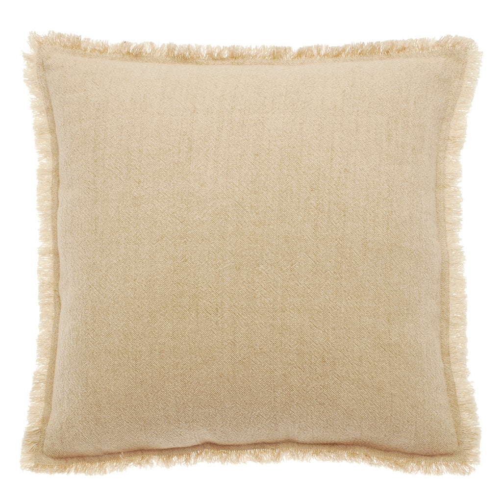 Natural Fringe Trim Linen & Cotton Cushion