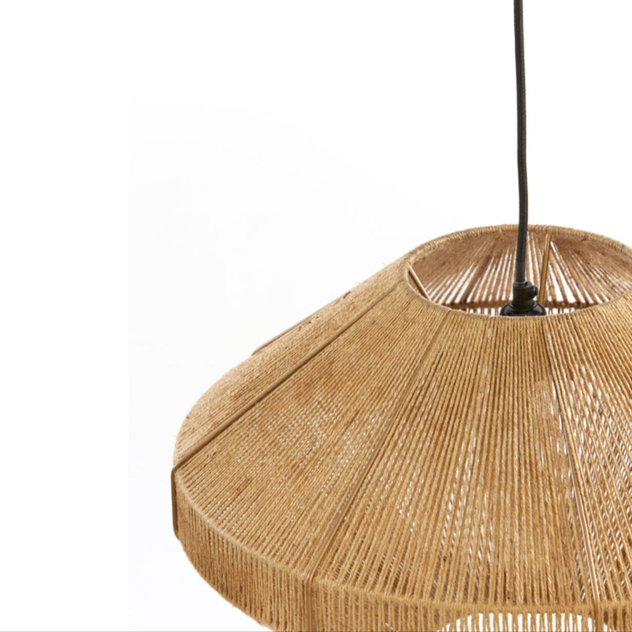 Natural Jute Diamond Pendant - 2966783 - Uneeka