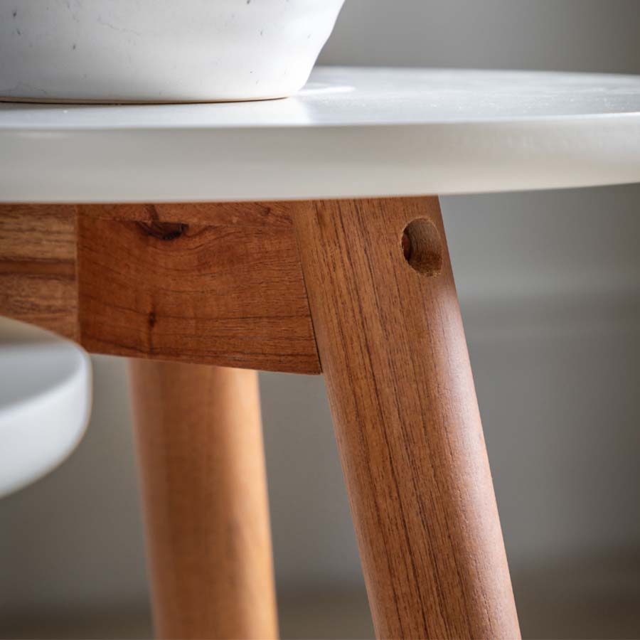 Natural Walnut Wood Nest of Tables