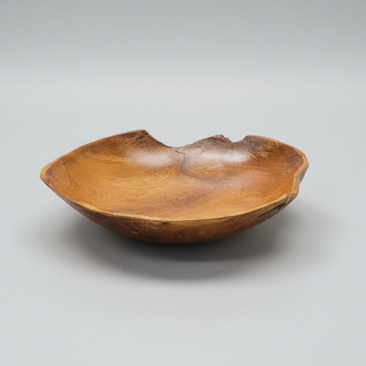 Natural Teak Decorative Bowl - IS032 - Uneeka