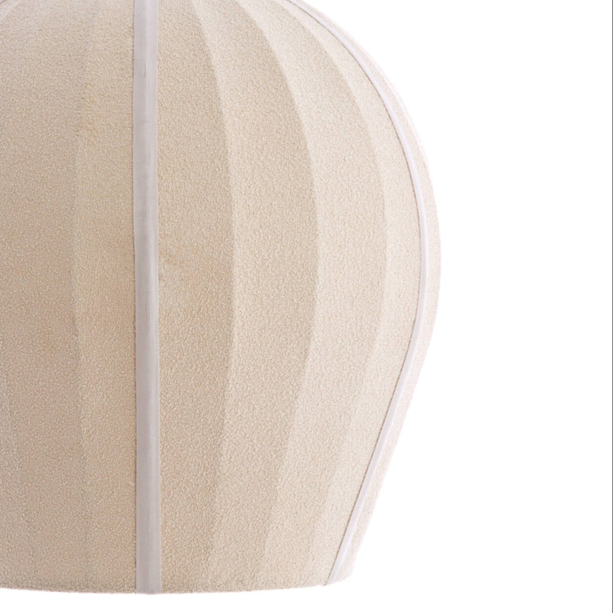 Neutral Bouclé Textured Bell Pendant - Uneeka Lighting