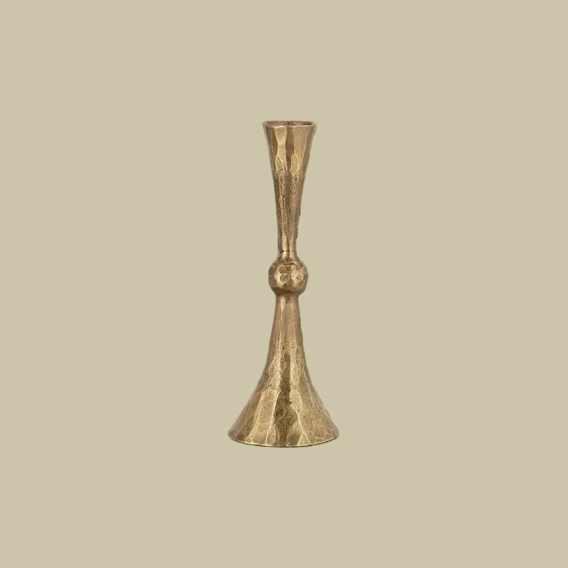 Nkuku Javanee Antique Brass Candle Holder - JC2601 - Uneeka