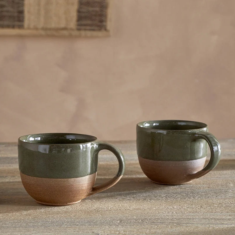 Nkuku Mali Rounded Mug Green - NP59269 - Uneeka