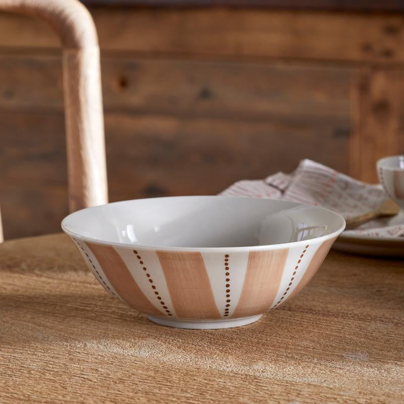 Nkuku Patthar Cream & Clay Ceramic Cereal Bowl - NP58877 - Uneeka
